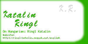 katalin ringl business card